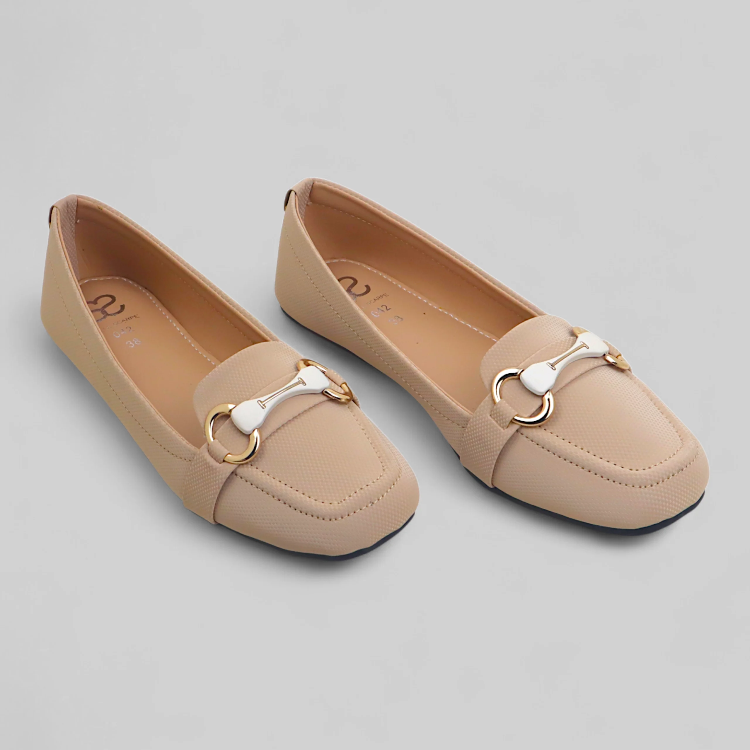Cream Classic Court Shoe