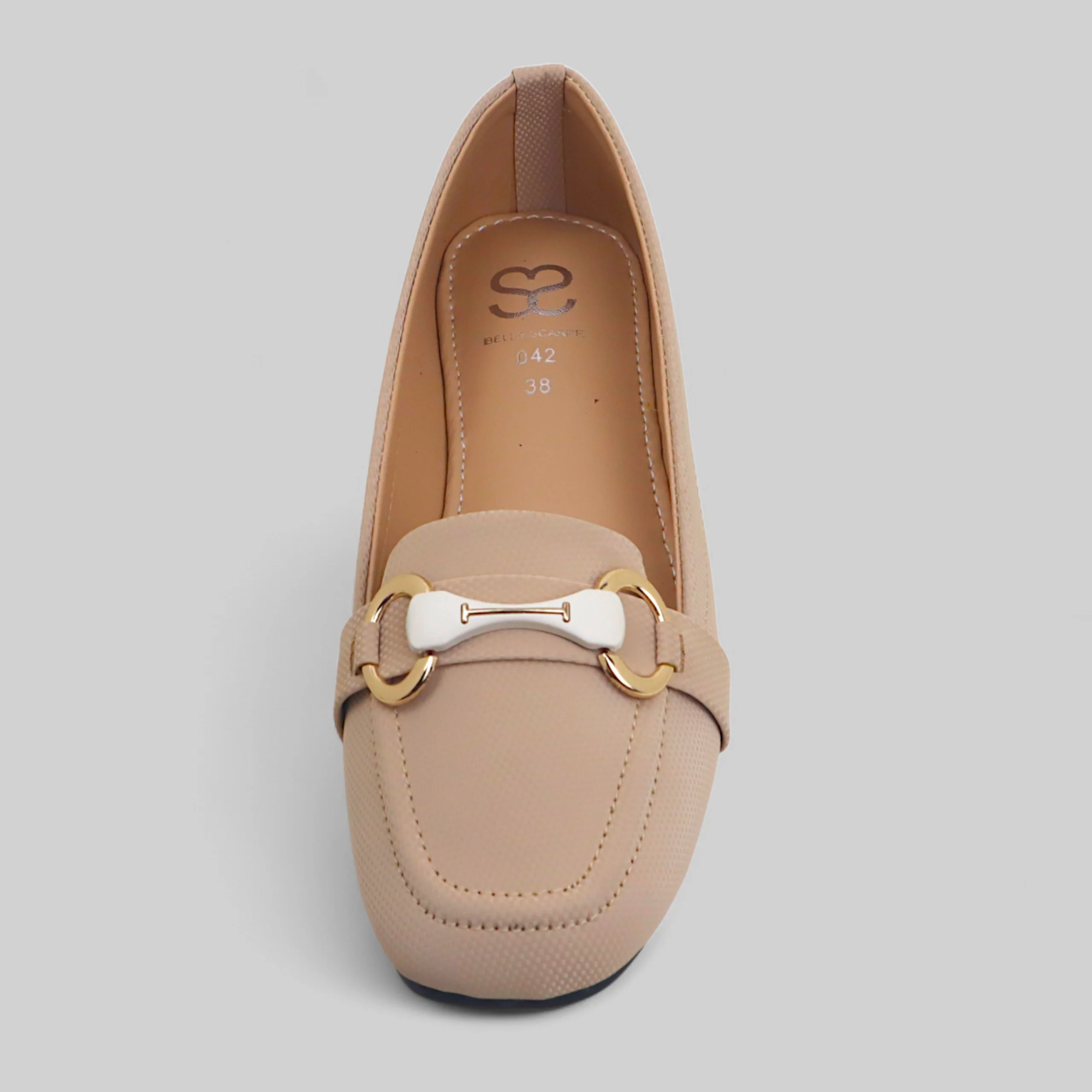 Cream Classic Court Shoe - Image 3