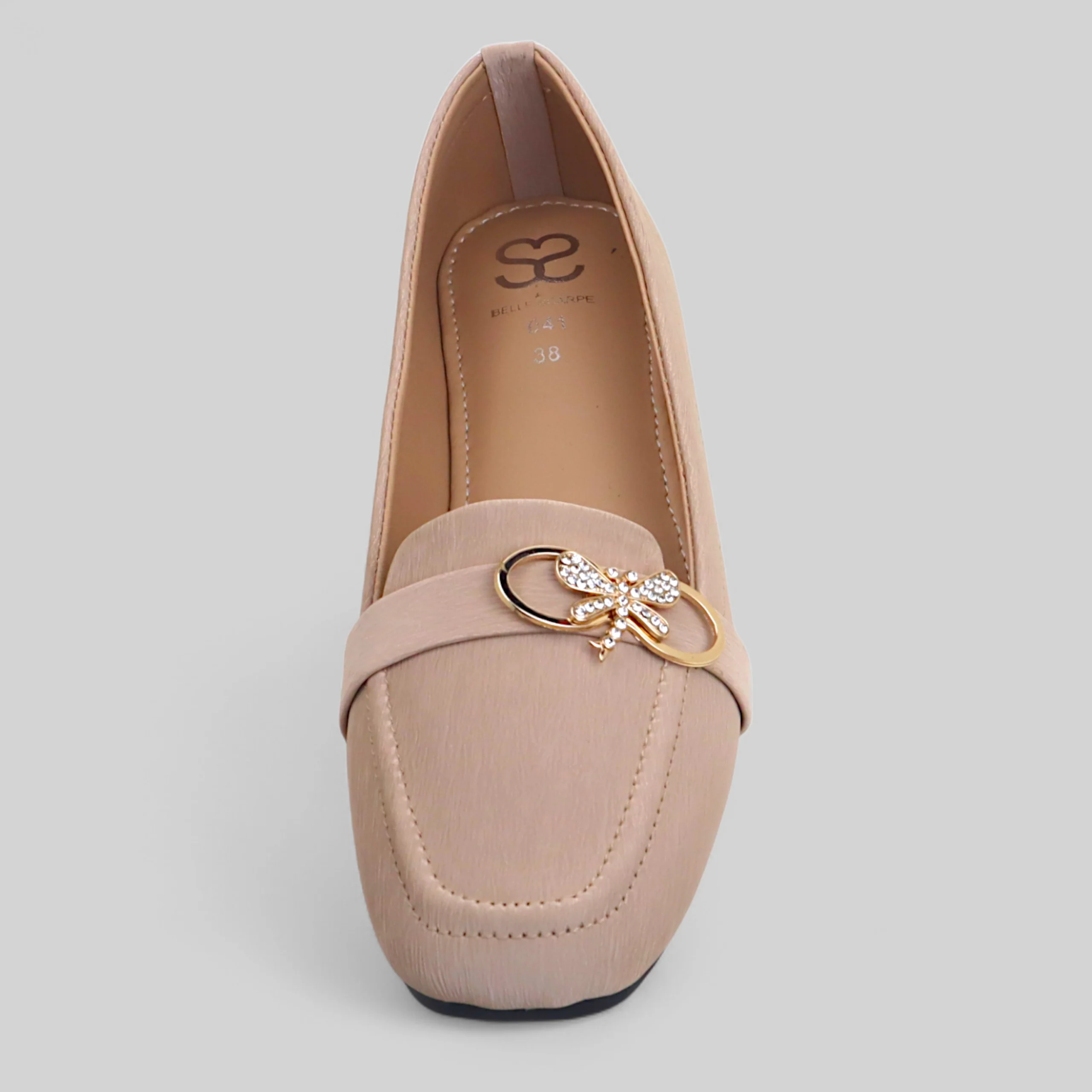 Cream Charm Court Shoe - Image 4