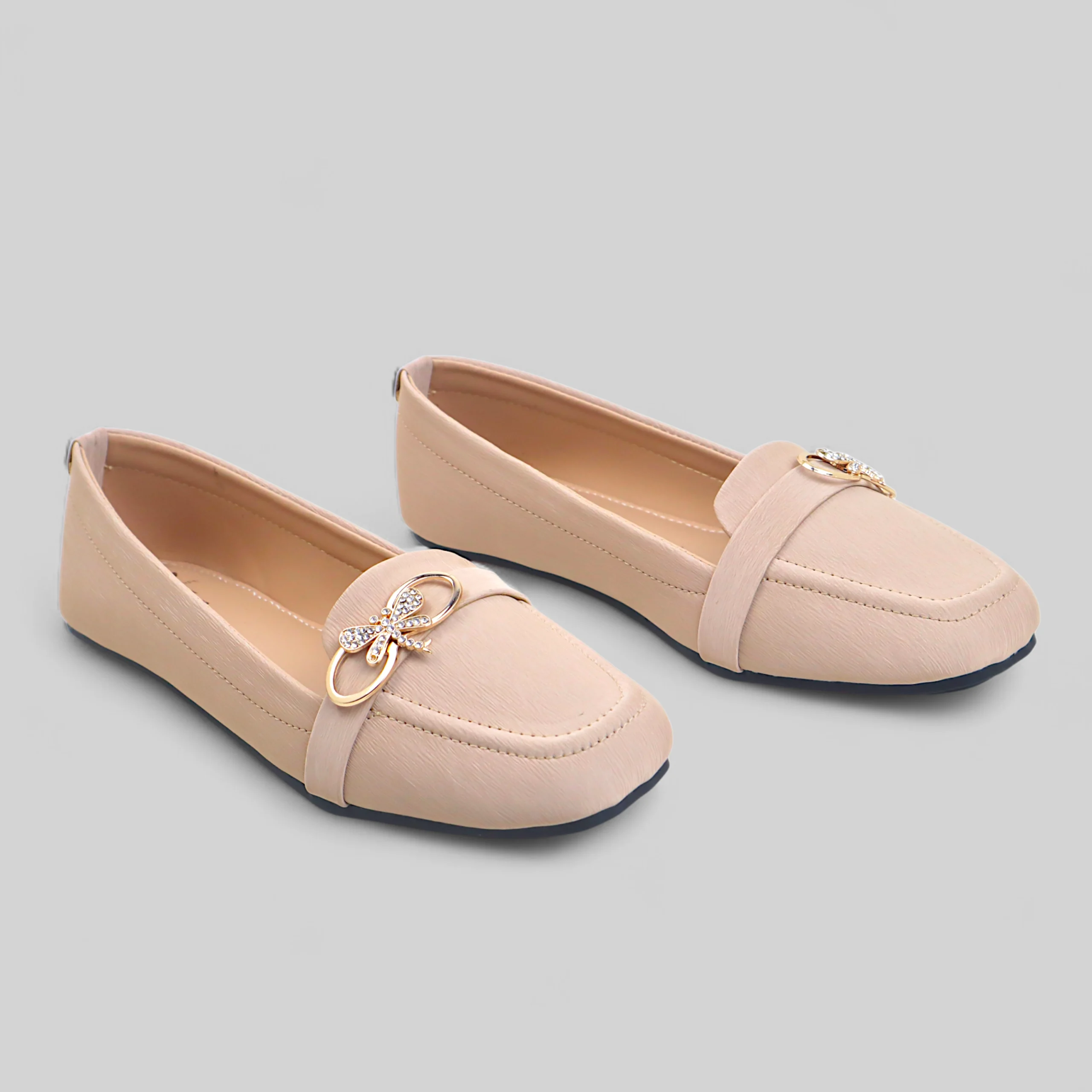 Cream Charm Court Shoe