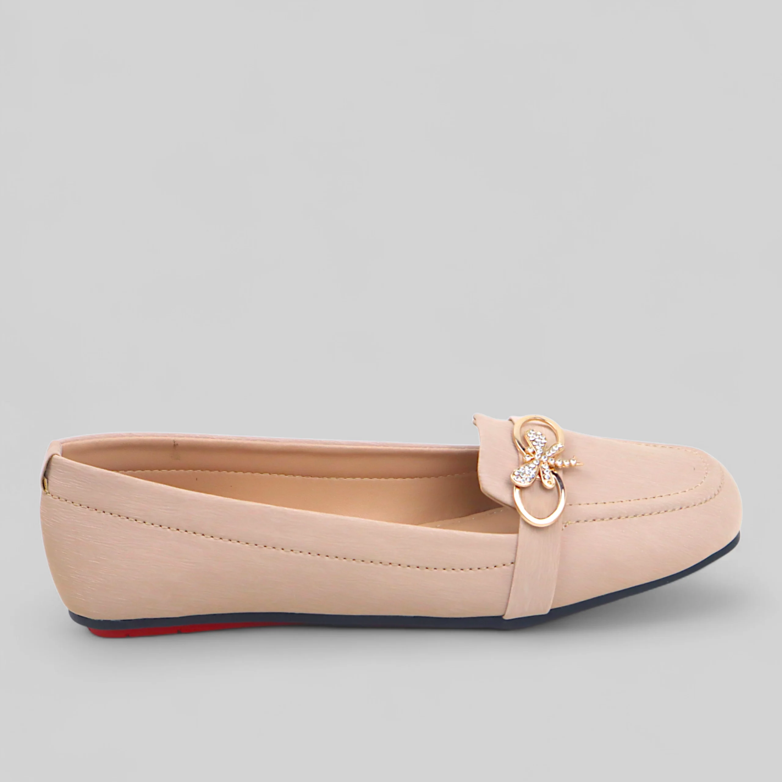 Cream Charm Court Shoe - Image 2