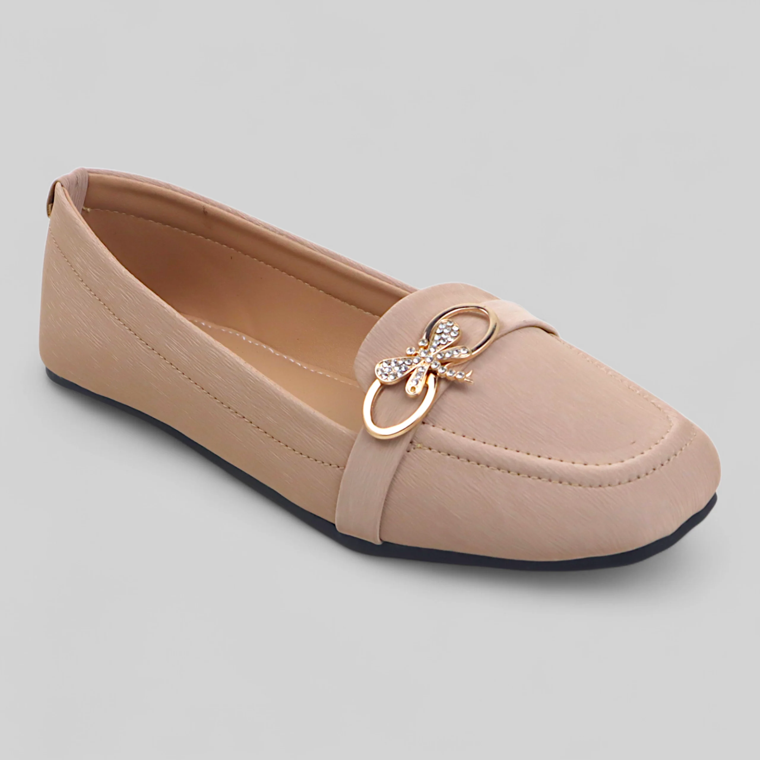 Cream Charm Court Shoe - Image 3