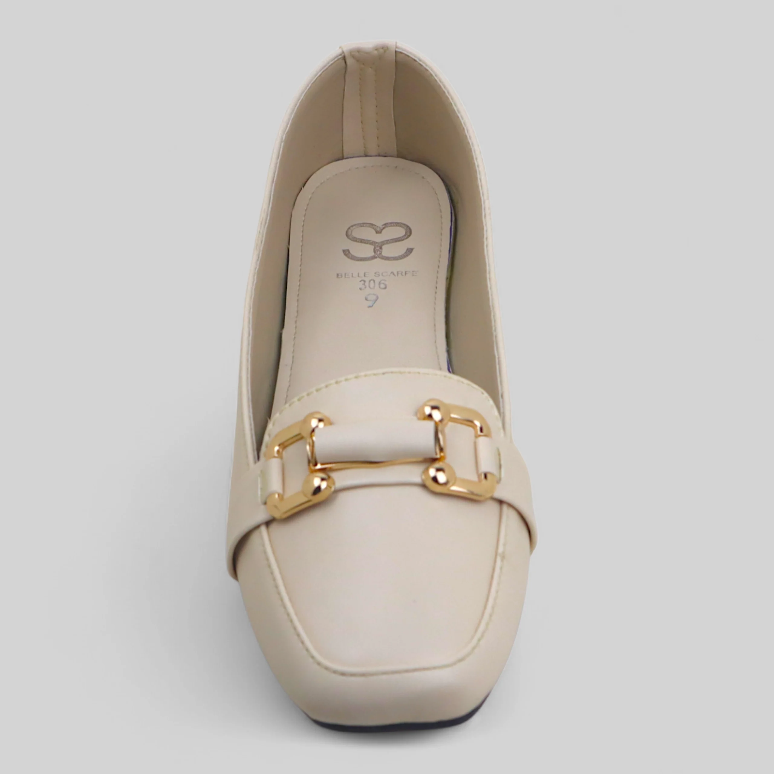 Creamy White Classic Court Shoe - Image 4