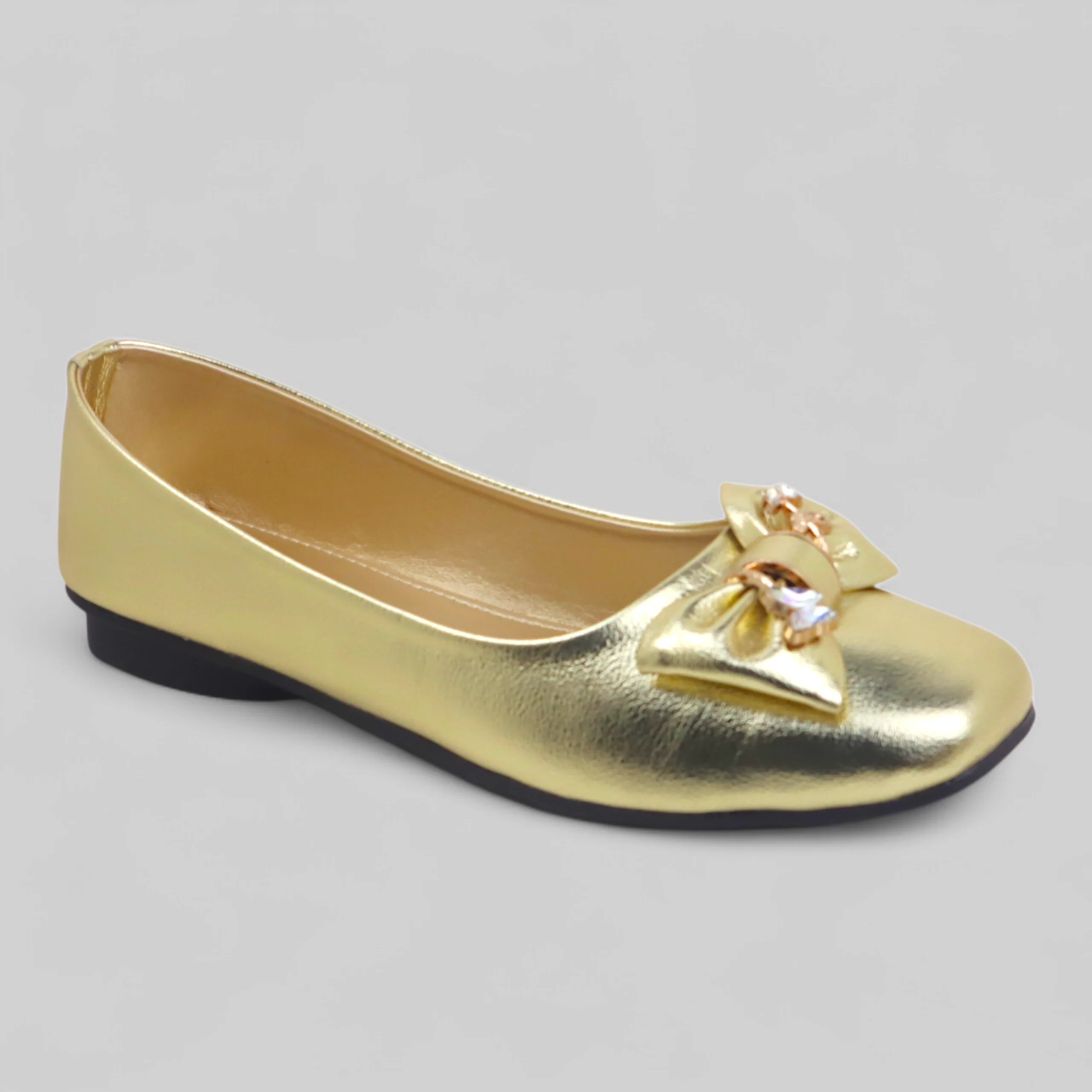 Golden Bow Court Shoe - Image 4