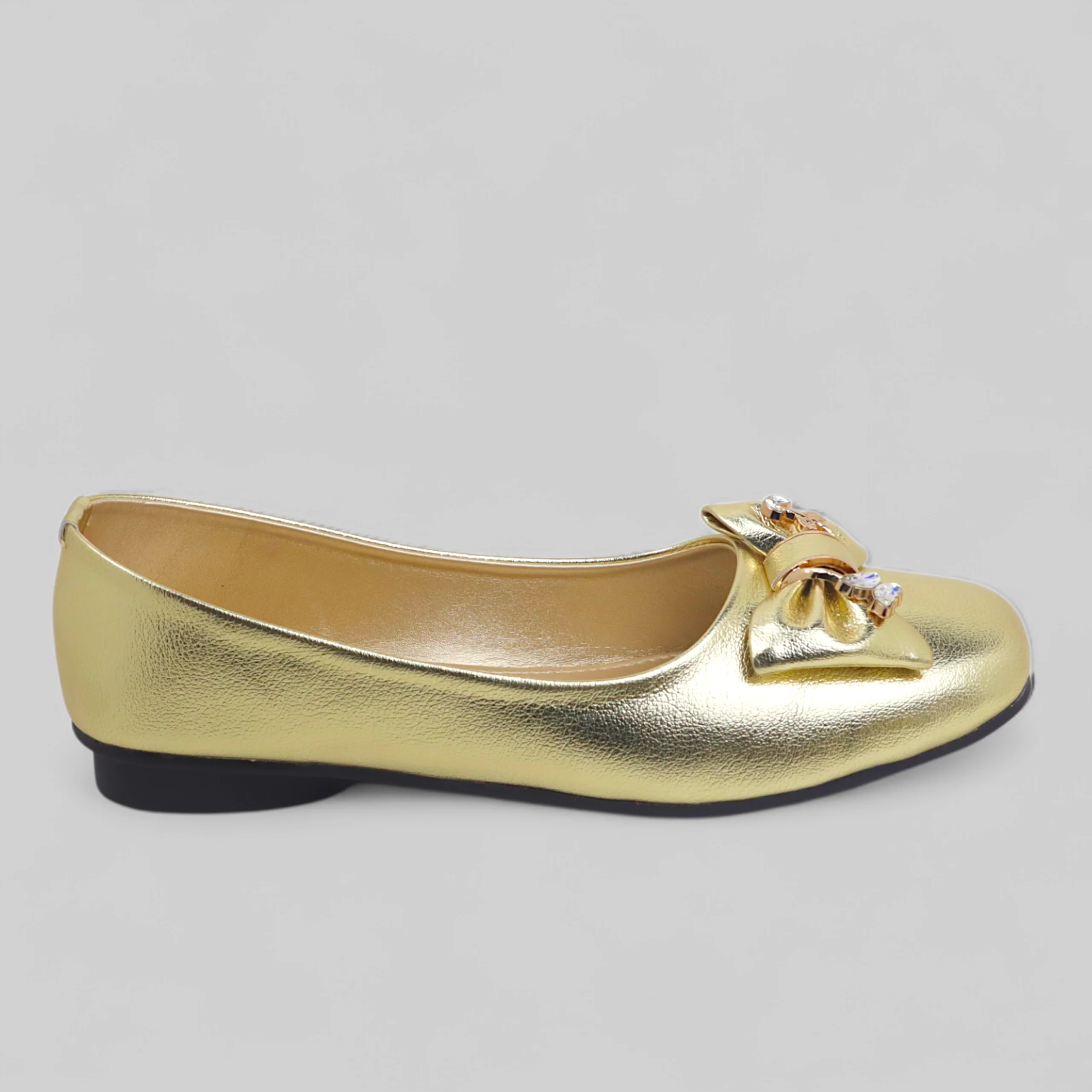 Golden Bow Court Shoe - Image 5