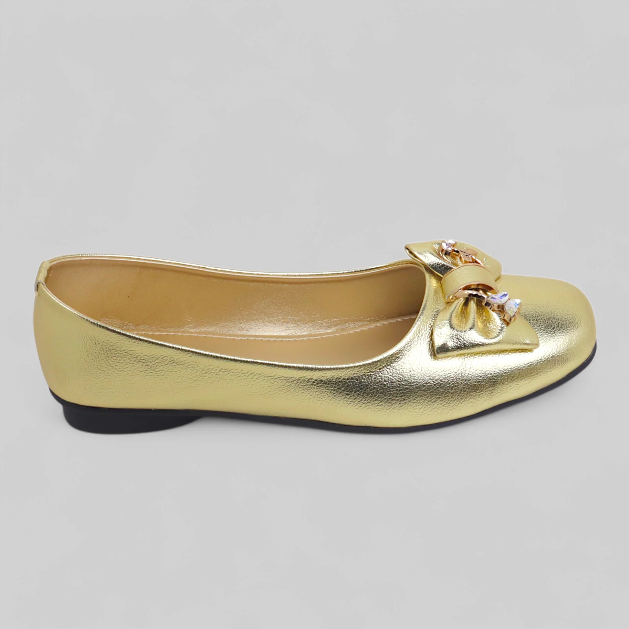 Golden Bow Court Shoe - Image 2