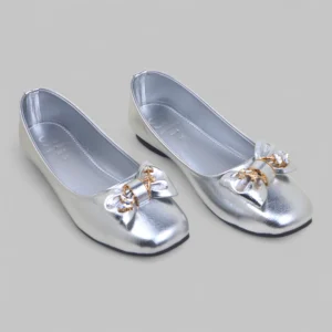 Silver Bow Court Shoe