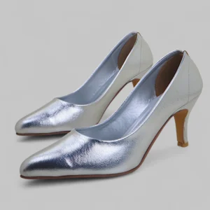 Silver Classic Pencil Heel