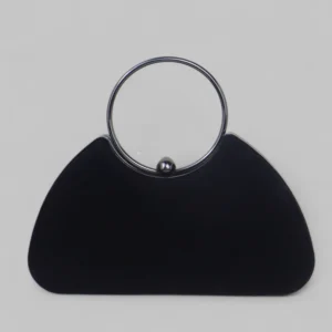 Elegant Metal Handle Clutch Bag – Minimal Evening & Party Purse