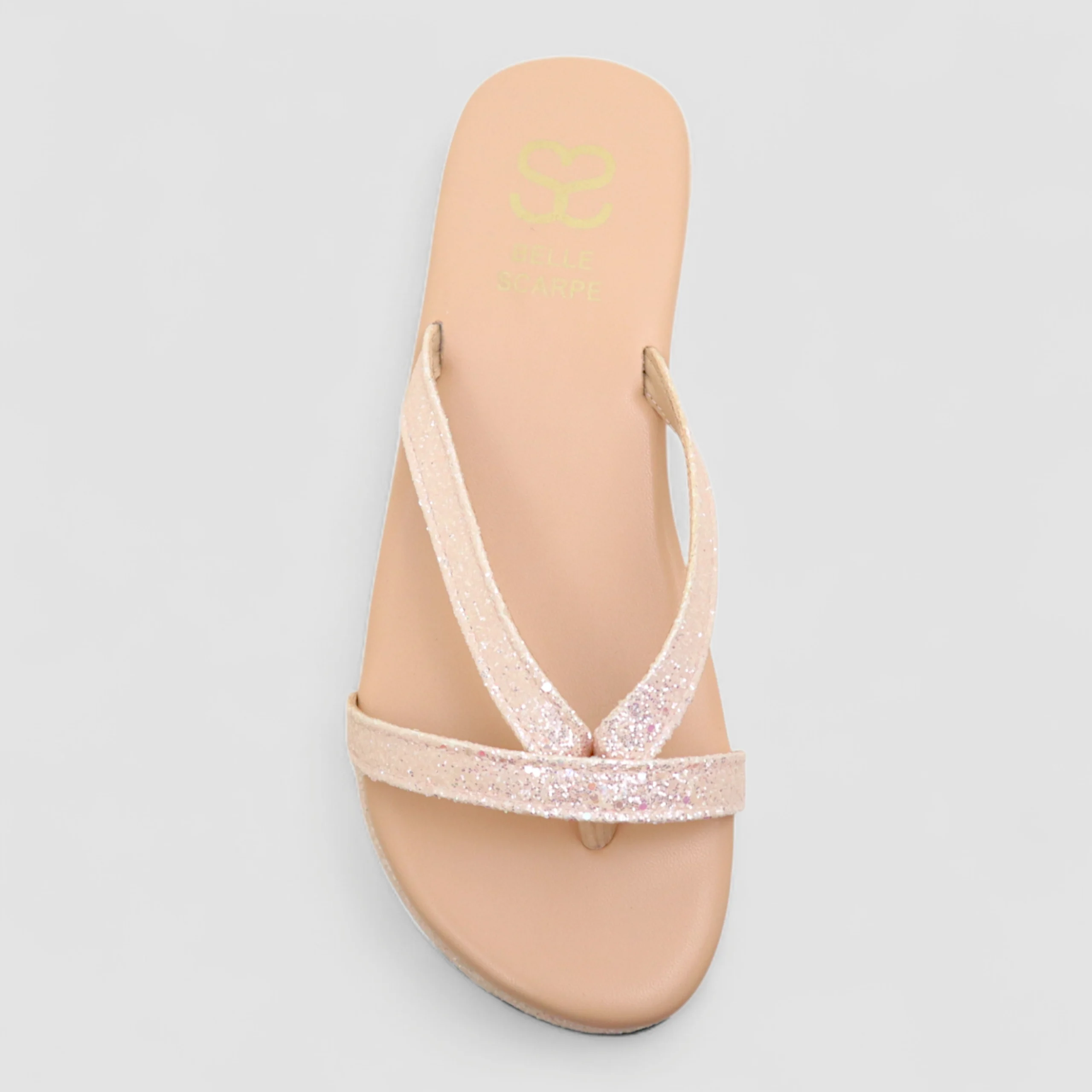 Glitter Strap Platform Flip-Flop Sandals - Image 2