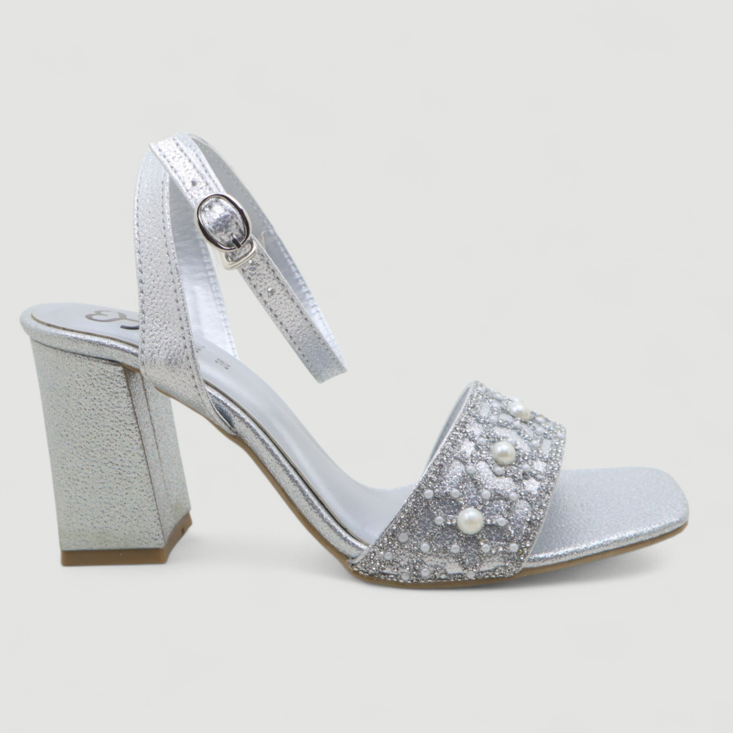 Embellished Ankle Strap Block Heel - Image 14