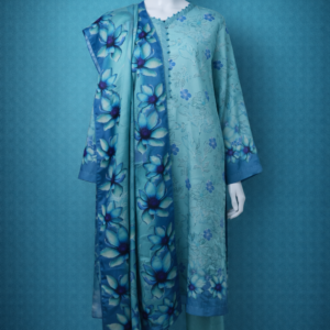 Aqua Bloom Linen 3-Piece Suit